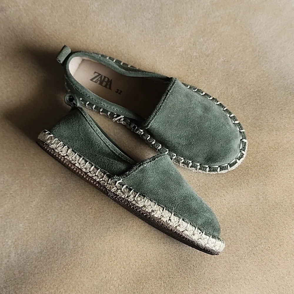 Zara kids leather espadrilles